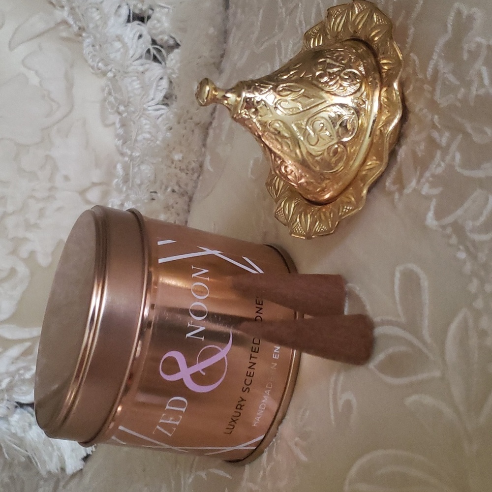 NWT, Zed & Noon Incense Tin & Insence Holder